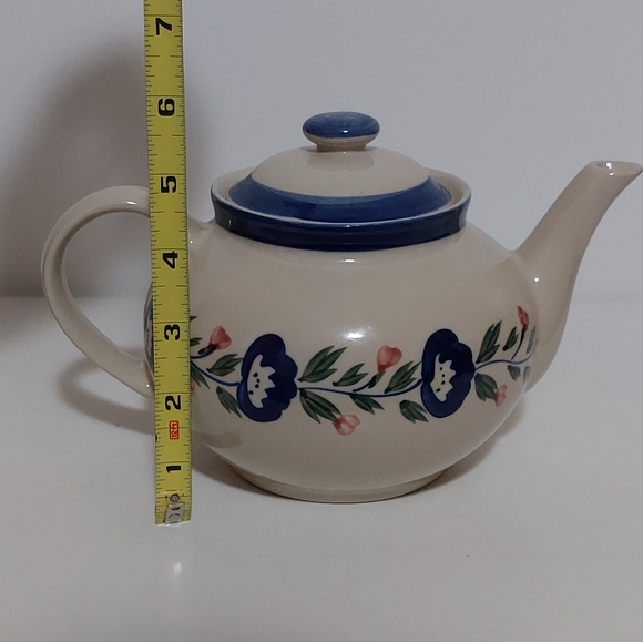 Vintage DesignPac Inc. Farmhouse Hand Painted Floral Teapot - Picture 14 of 14